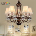 hotel 5 lights e14 elegant chandelier lamp crystal lamps
